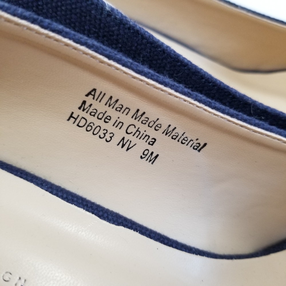 Boston Design Studio Espadrille Wedge Shoes Size 9 - Picture 9 of 10